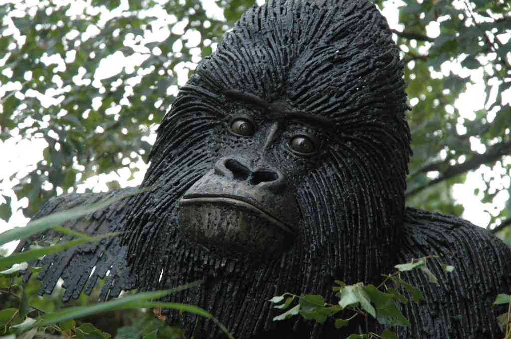 Affenstark, der Gorilla in Lebensgröße.  Foto (c): Brigitte Meiners