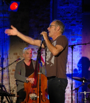 Reinhold Beckmann im Lokschuppen in Jever.  Foto: Helmut Burlager